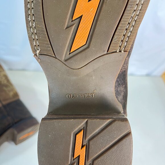 Cody James Square Toe Boots Child Youth Size 7.0 D Style BBSC1895 Leather Brown - Picture 11 of 16